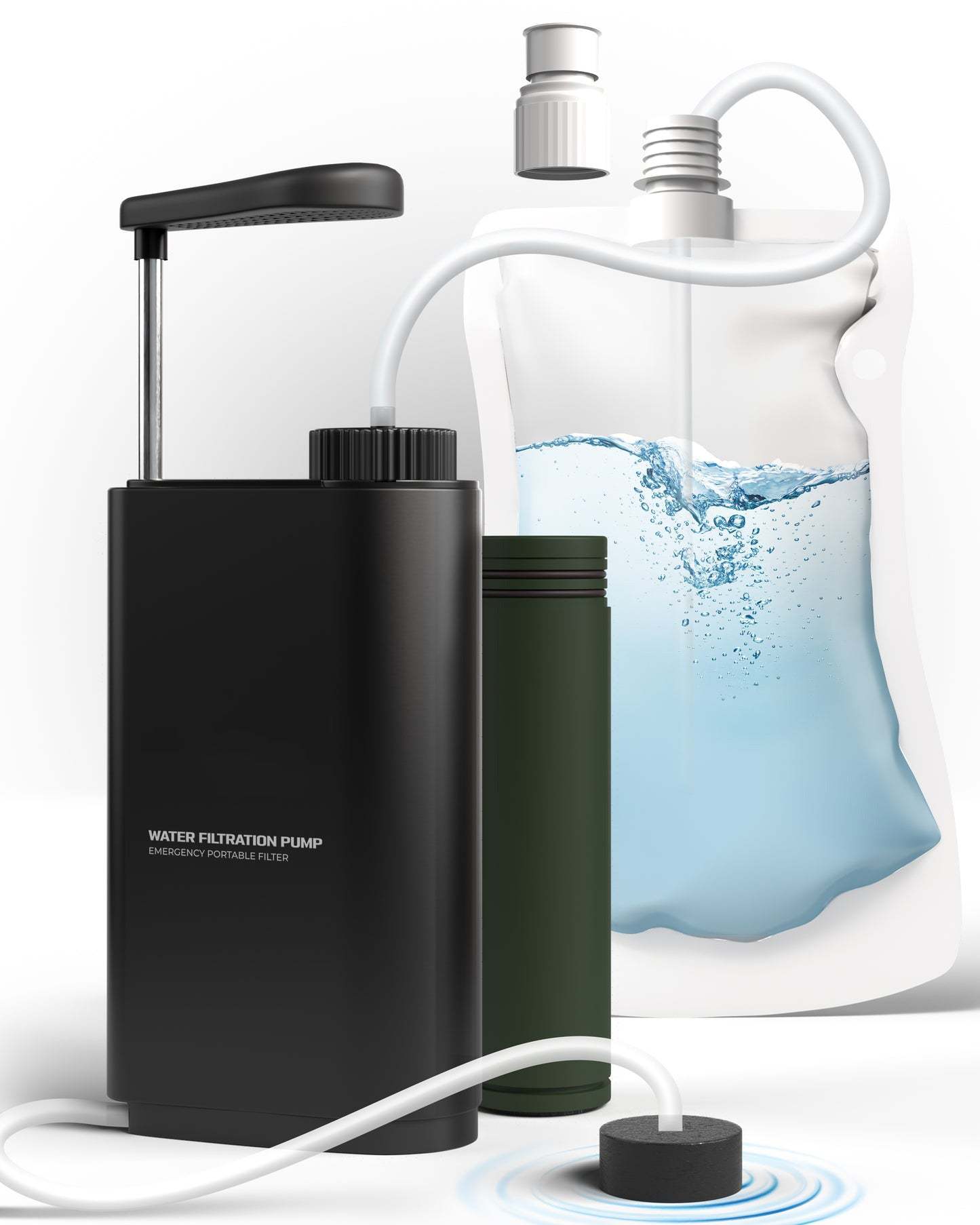 Hand Pump Camping Water Filtration System – Advanced Purifier for Survival