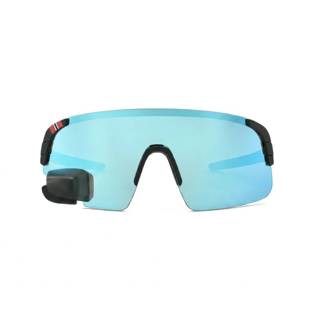 Wraparound Cycling Glasses with Rear Mirror