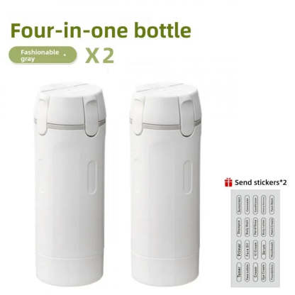 2-Pack 4-in-1 Portable Liquid Dispensing Bottles