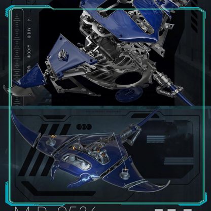 Mechanical Manta Ray Metal Model Experience the Fusion of Engineering and Art