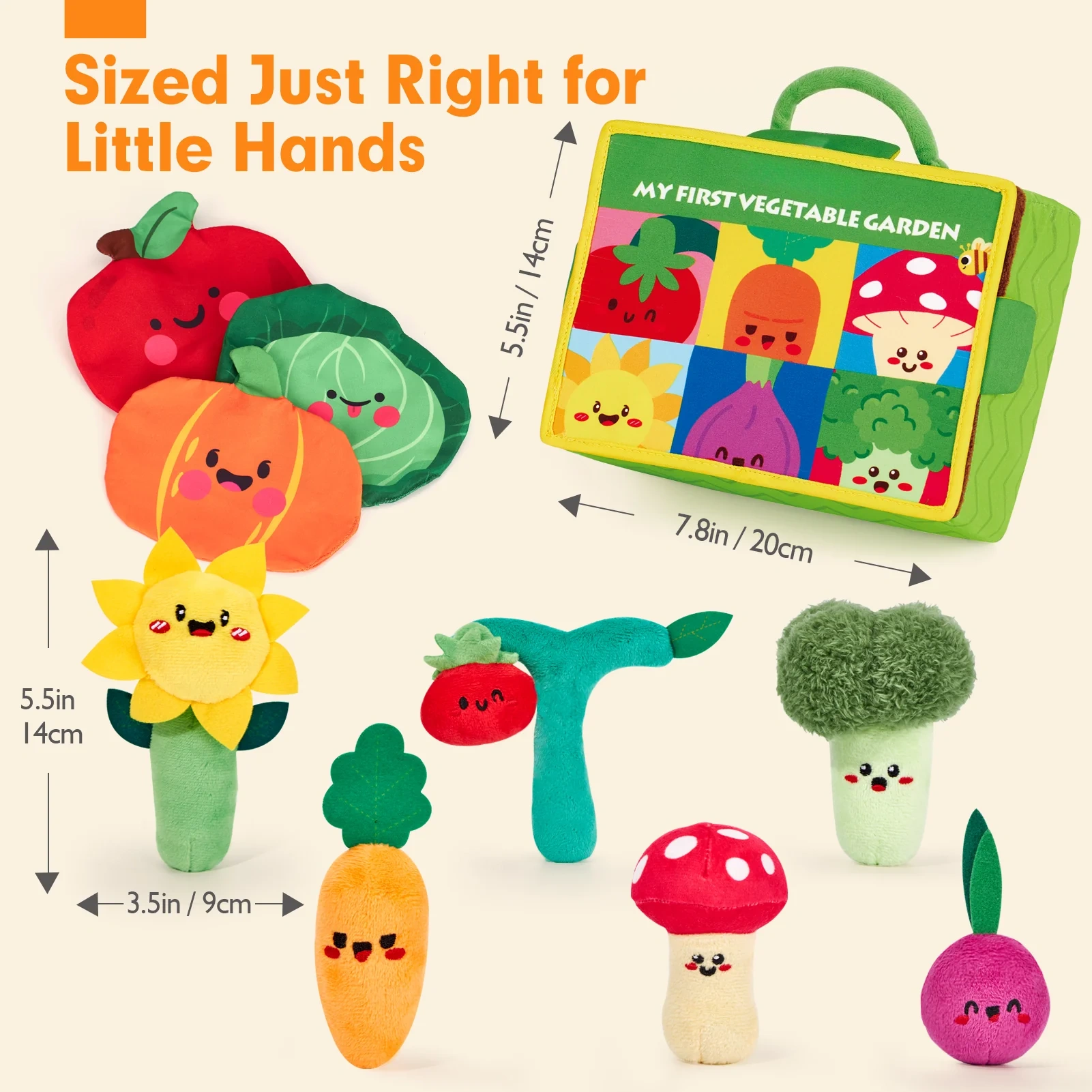 Baby's First Sensory Garden Toy – Montessori-Inspired Pull & Play Set 