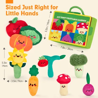 Baby's First Sensory Garden Toy – Montessori-Inspired Pull & Play Set 