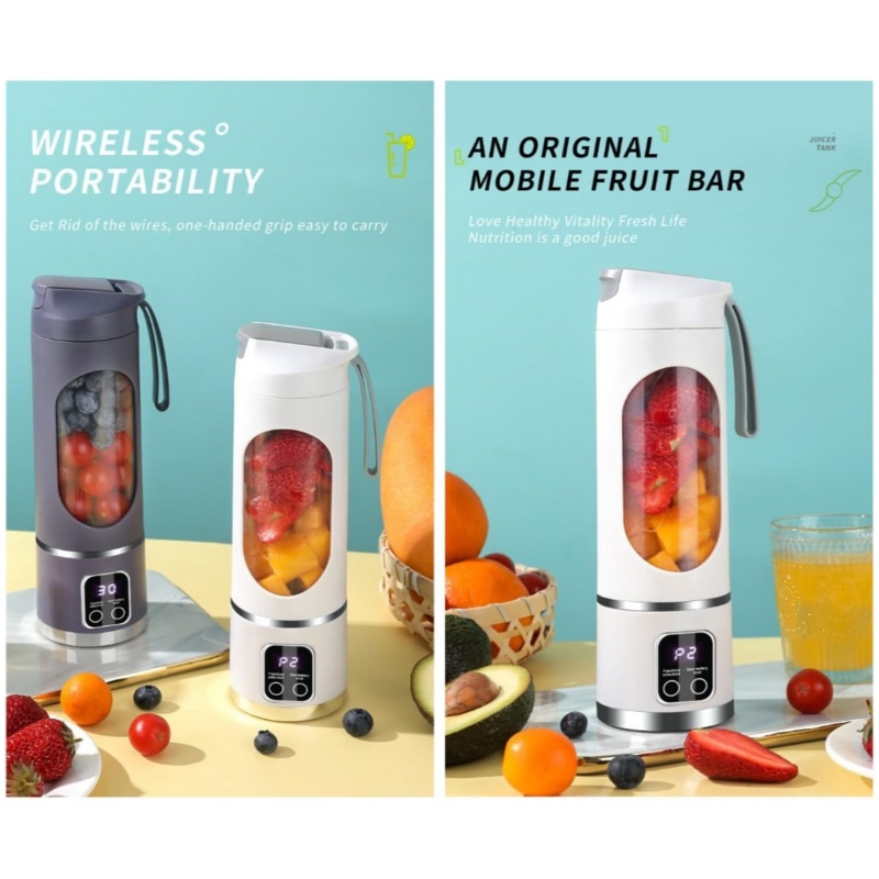 USB-C Portable Blender - Personal Smoothie Maker for Shakes, Ice & On-the-Go Drinks 