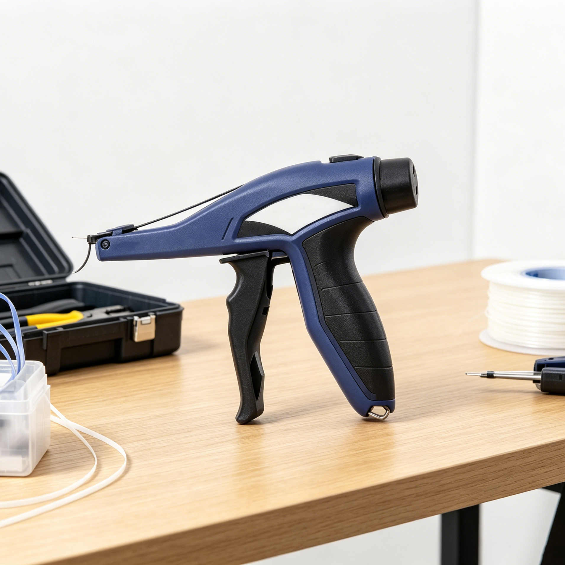 Adjustable Cable Tie Gun – Ergonomic Manual Tension Tool with Replaceable Blade