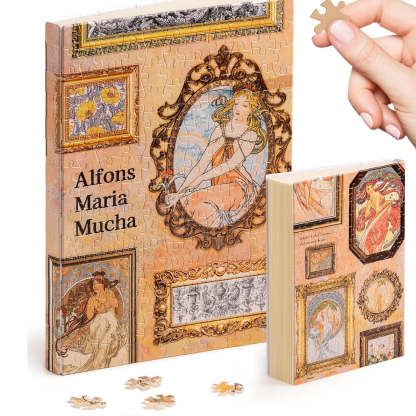 Puzzle Journal for Adults – Plastic Jigsaw Book Cover Notebook