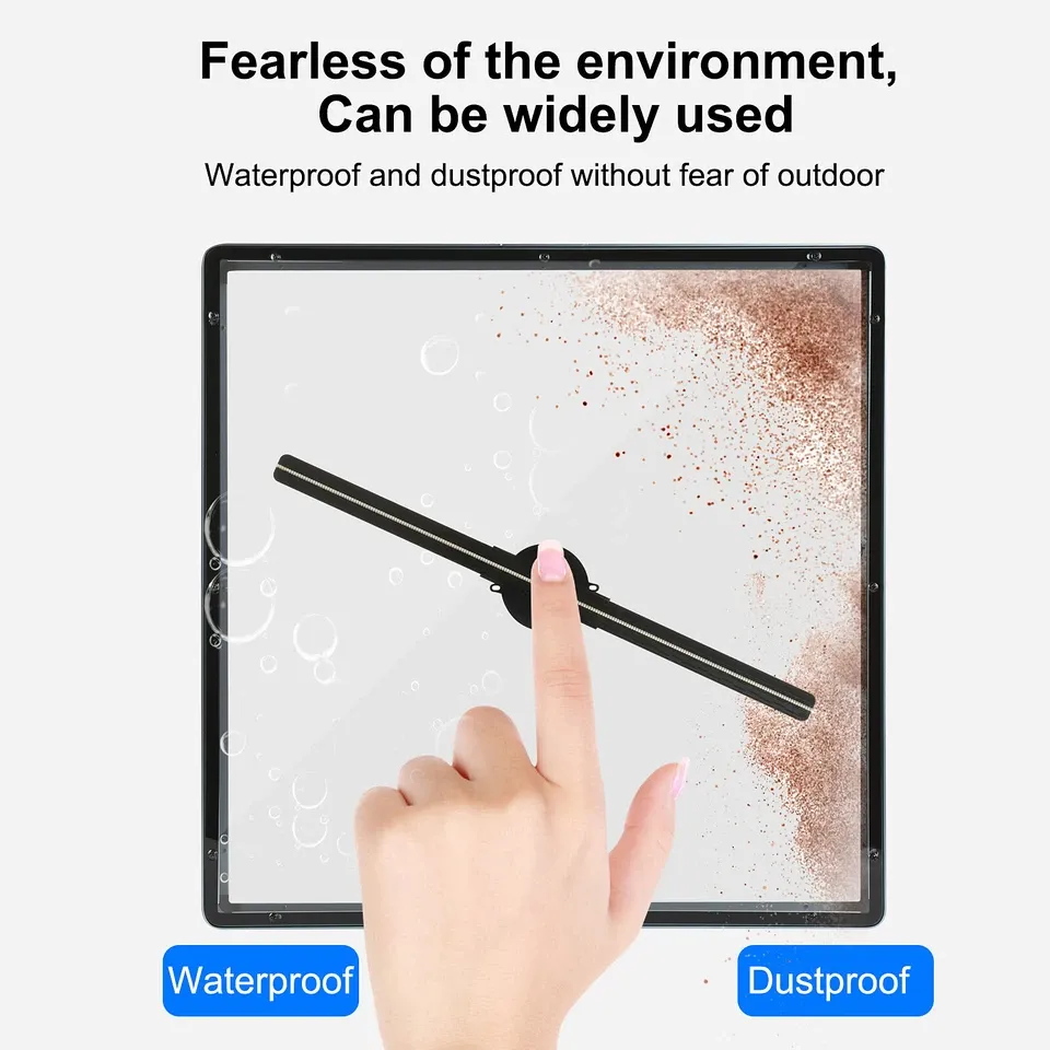 3D Holographic LED Fan – Eye-Catching 360° Display