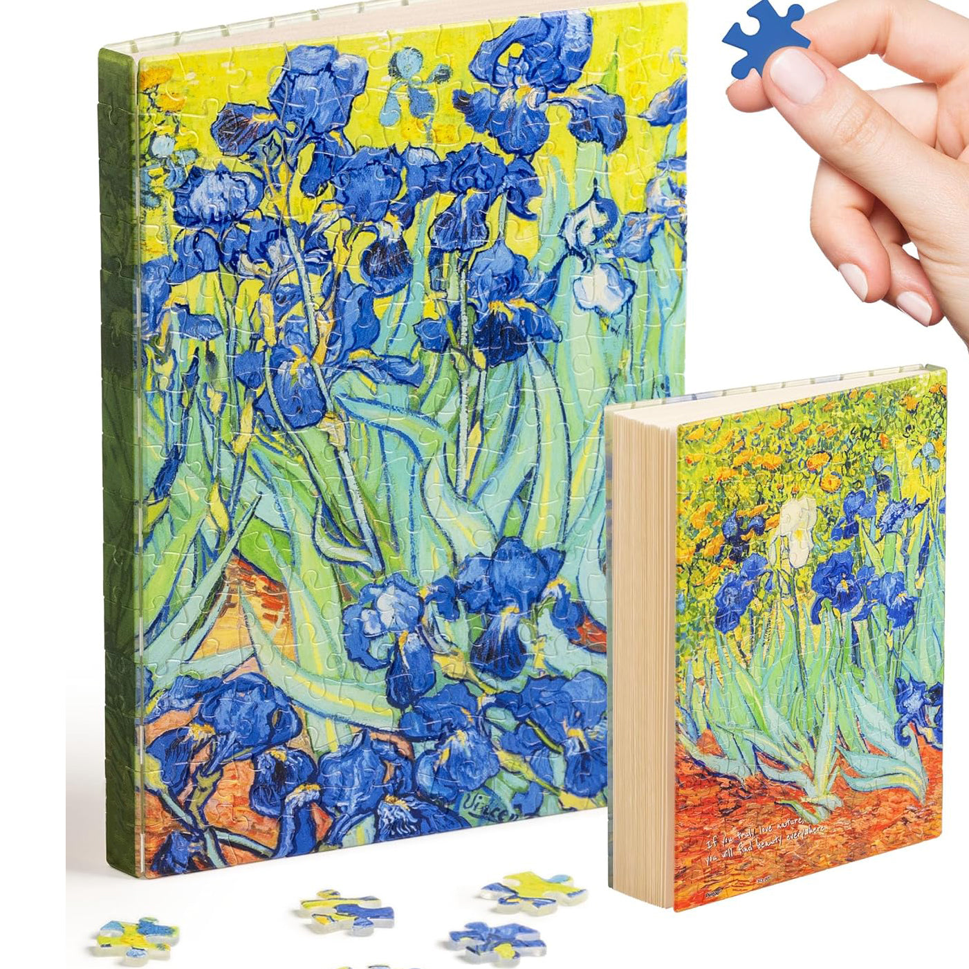 Puzzle Journal for Adults – Plastic Jigsaw Book Cover Notebook