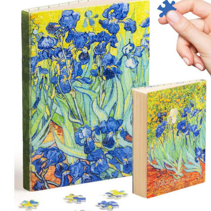 Puzzle Journal for Adults – Plastic Jigsaw Book Cover Notebook