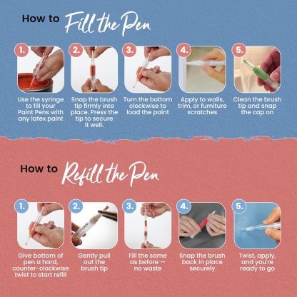 Oil-resistant touch-up paint pen