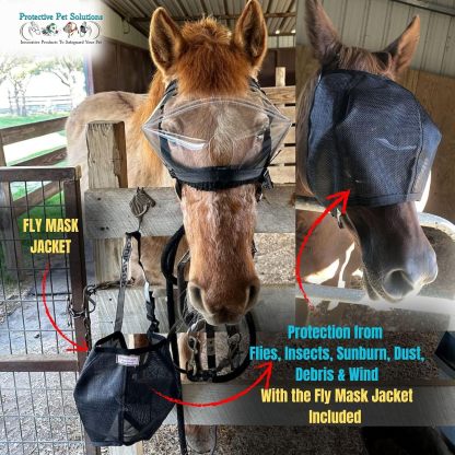 UV Protective Horse Eye Mask for Injury and Sensitivity Support