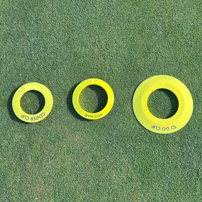 Golf hole putting cup, pressure putter set