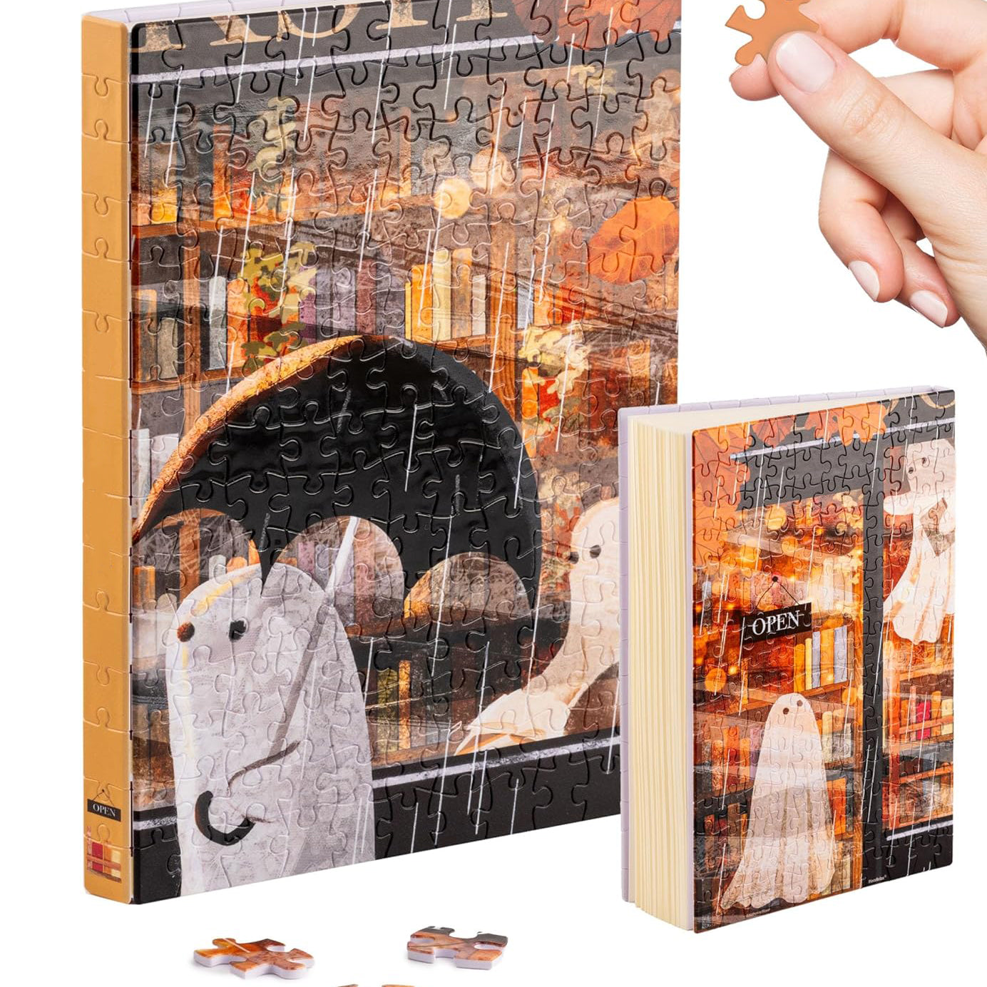 Puzzle Journal for Adults – Plastic Jigsaw Book Cover Notebook