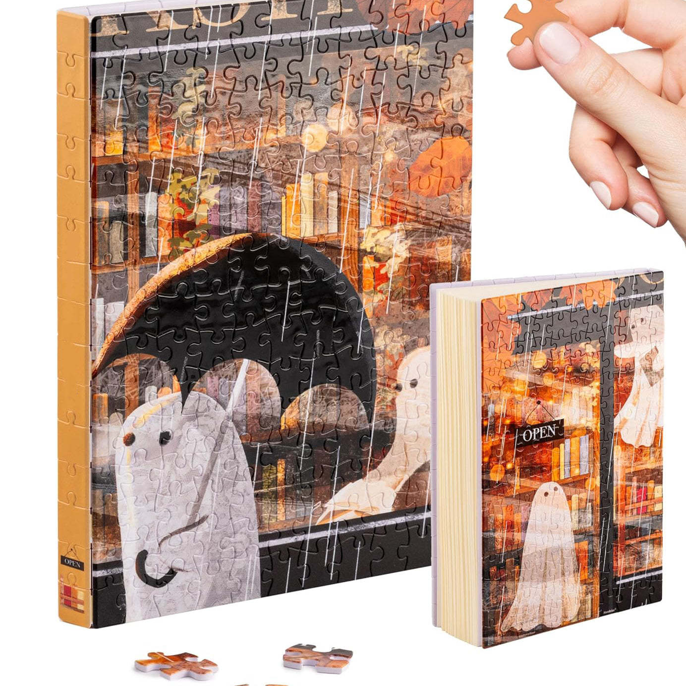 Puzzle Journal for Adults – Plastic Jigsaw Book Cover Notebook