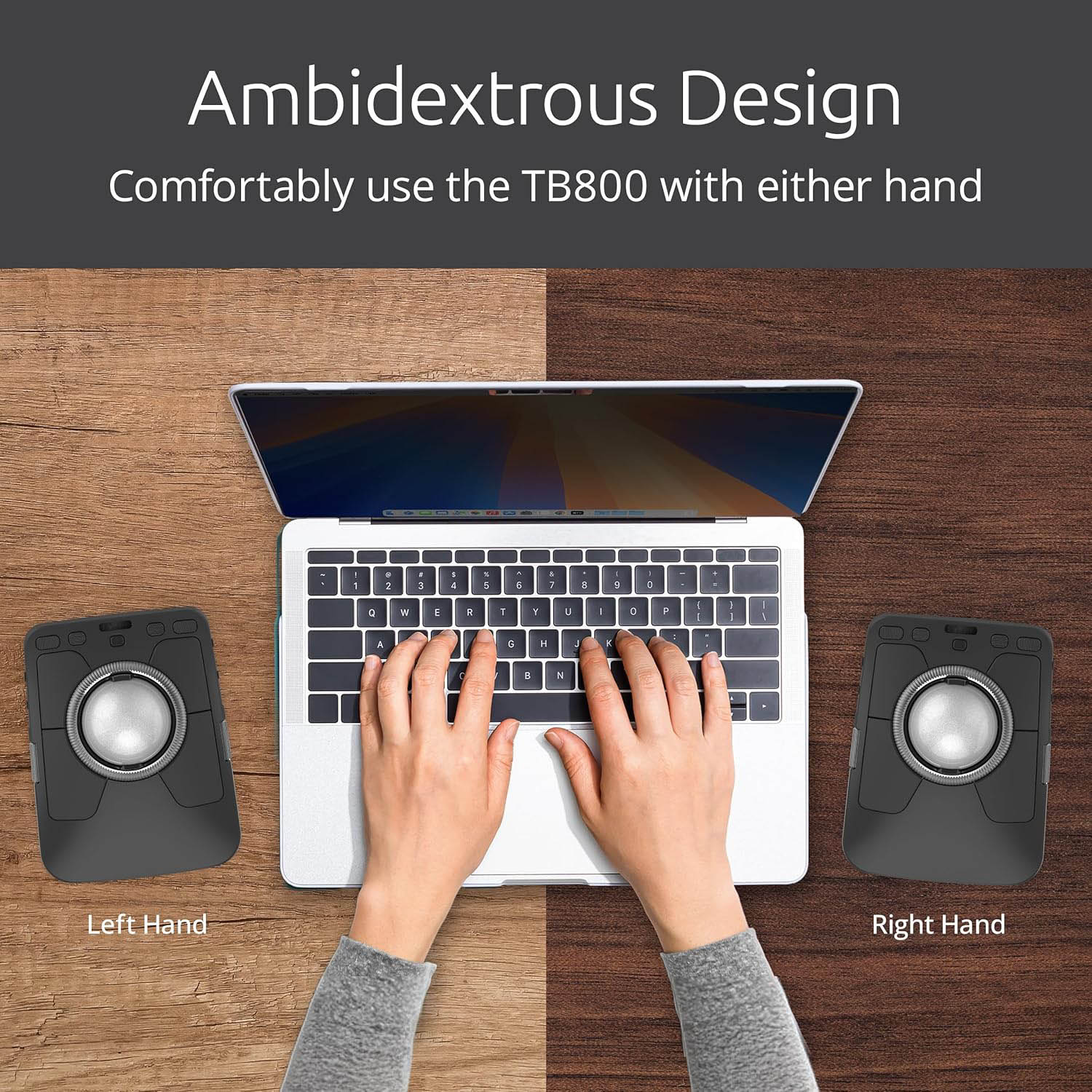 Expert Wireless Trackball – Ergonomic Design | Bluetooth & 2.4GHz