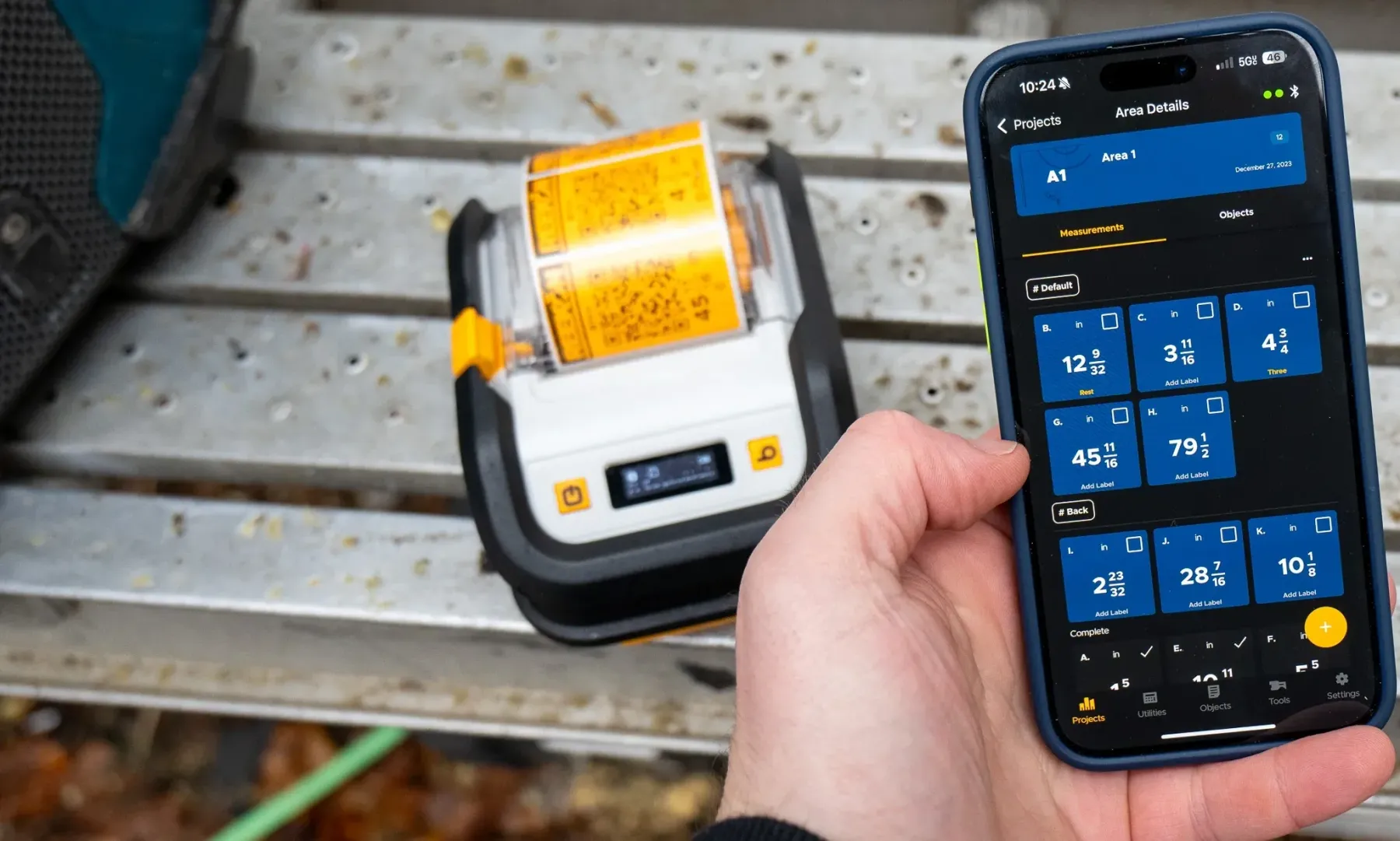 Wireless Portable Label Printer for Field and Warehouse Use
