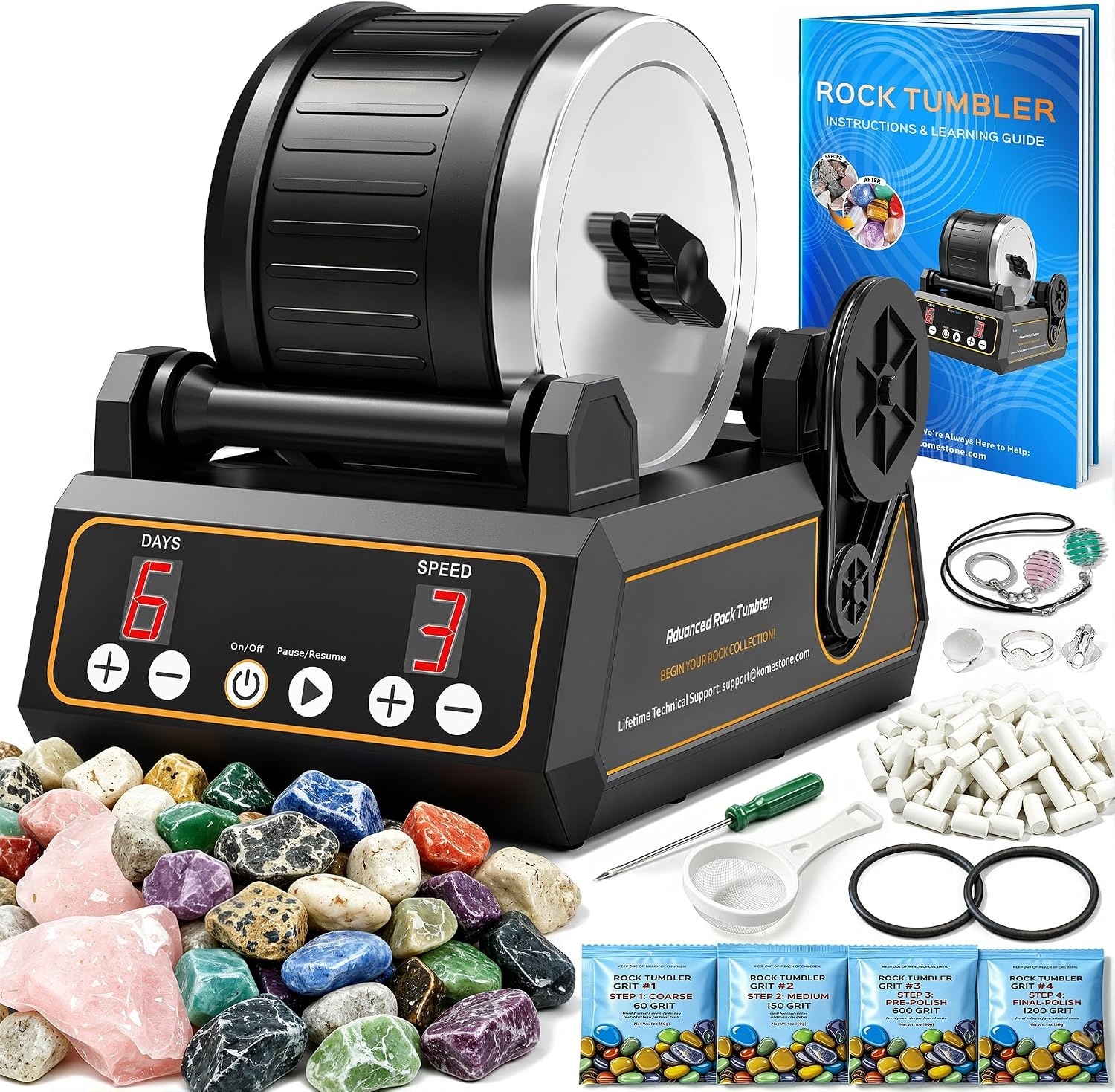 Professional Rock Tumbler Kit