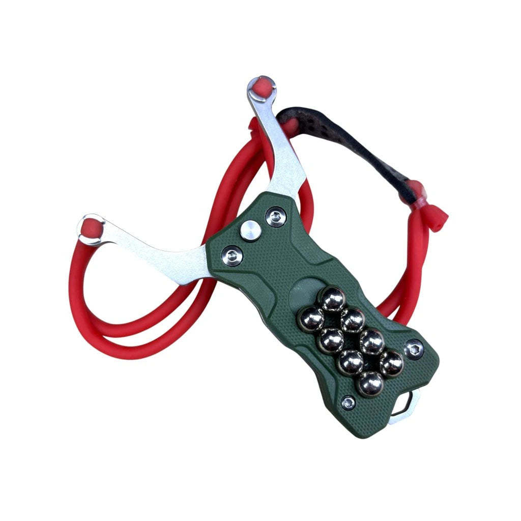 Folding Slingshot Multi-Purpose Knife – Compact Outdoor Survival Tool