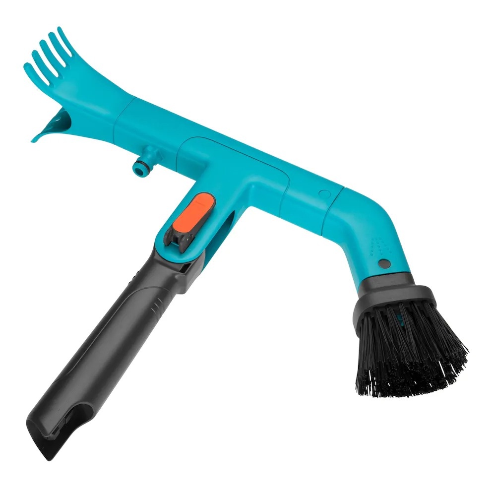 Gutter Cleaning Brush with Garden Hose Connection