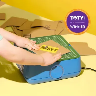 Kid Safe Oscillating Cardboard Cutting Tool for STEAM Learning