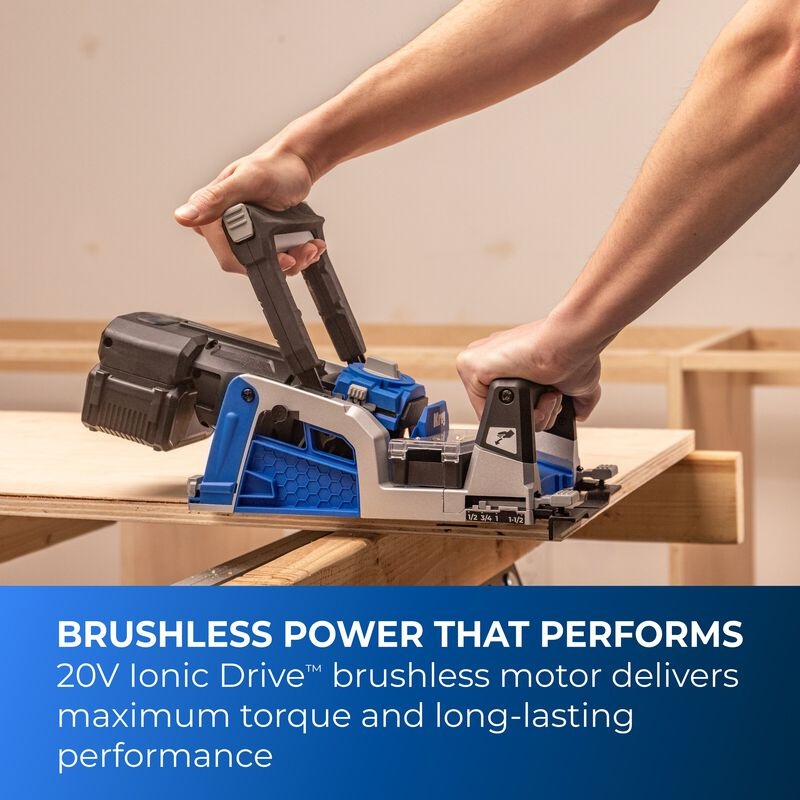 Cordless Pocket Hole Joiner Kit with 20V Battery and Charger