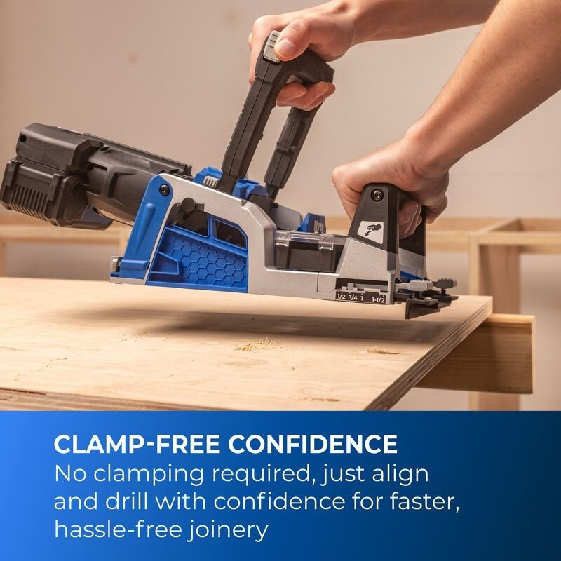 Cordless Pocket Hole Joiner Kit with 20V Battery and Charger