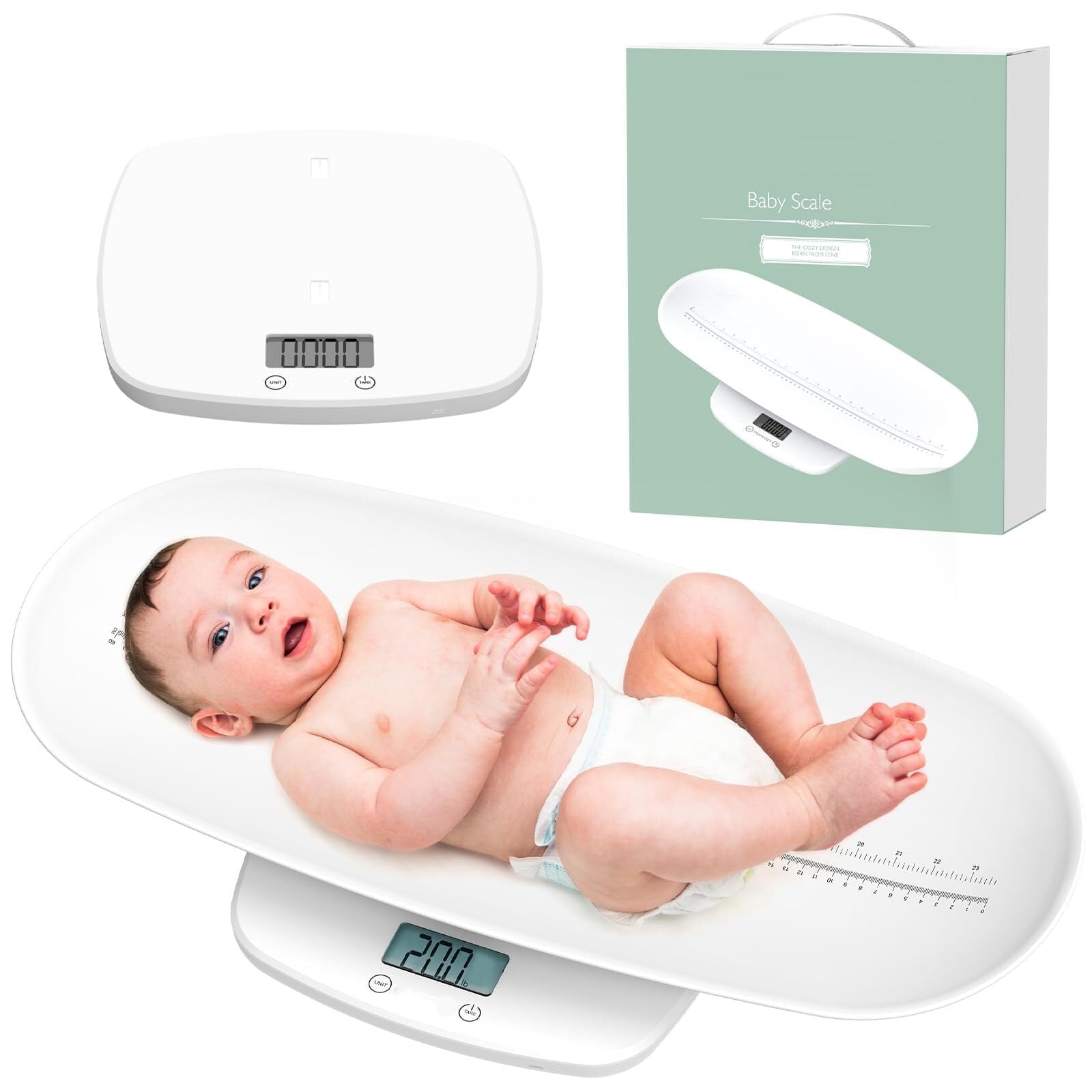 Baby Scale – Detachable Design for Weight & Height Measurement with LED Display