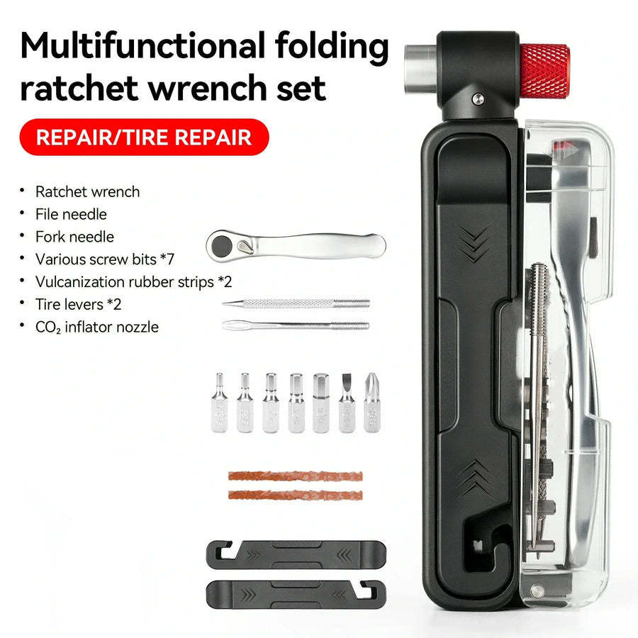 15-in-1 Mini Ratchet Bicycle Tool Kit