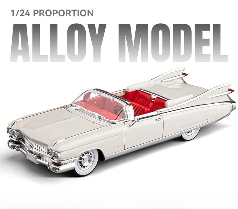 1959 Classic Pink Convertible - 1:24 Scale Pre-Assembled Model 🚗💖