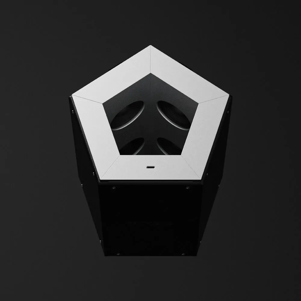 Foldable Bluetooth Speaker with Modular Aluminum Panel Design