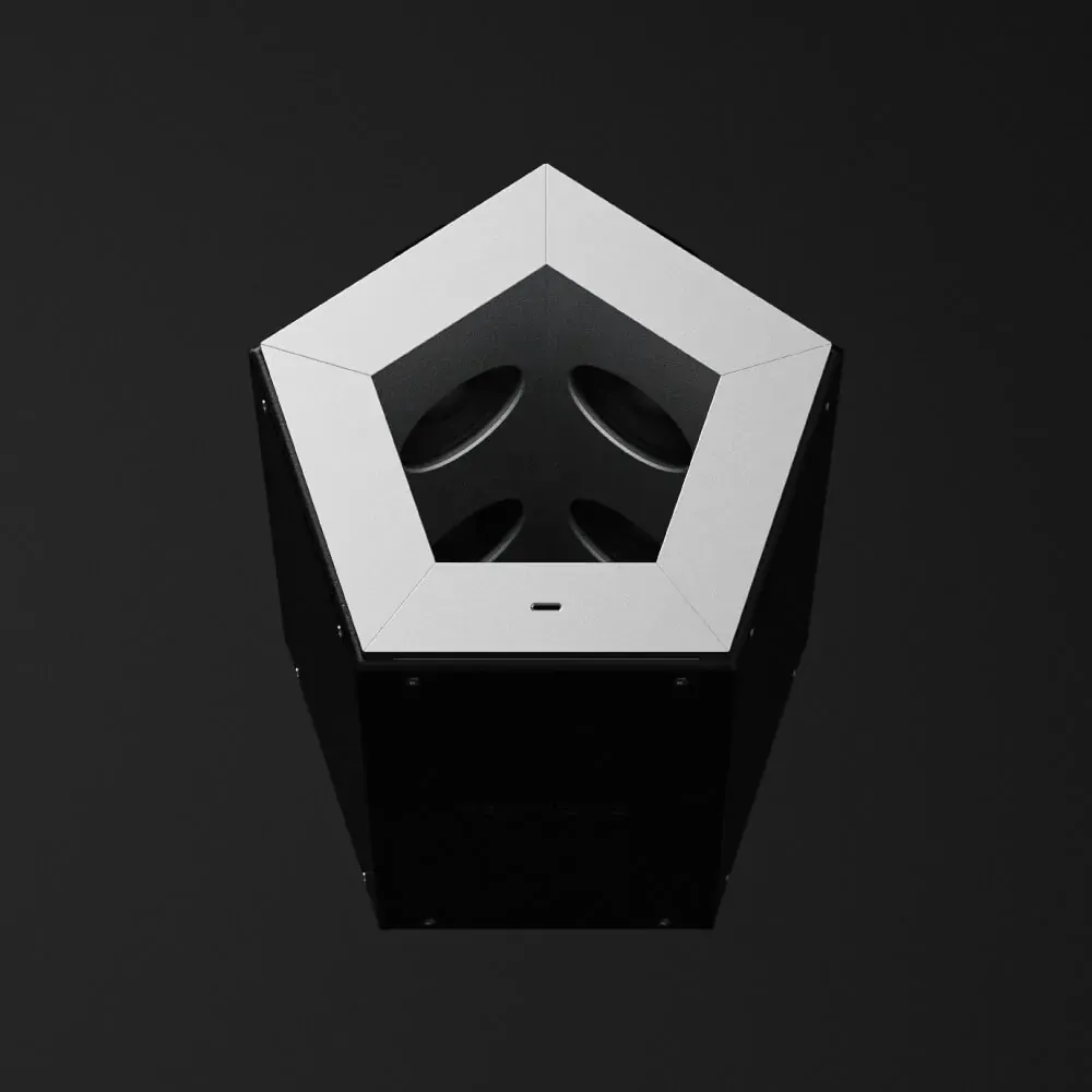 Foldable Bluetooth Speaker with Modular Aluminum Panel Design