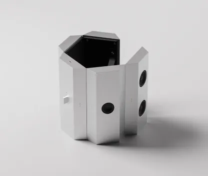 Foldable Bluetooth Speaker with Modular Aluminum Panel Design