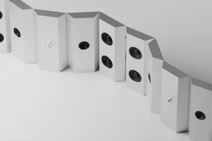 Foldable Bluetooth Speaker with Modular Aluminum Panel Design
