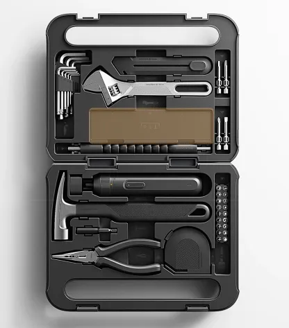 Compact Electric Screwdriver Household Repair Tool Kit with Multi