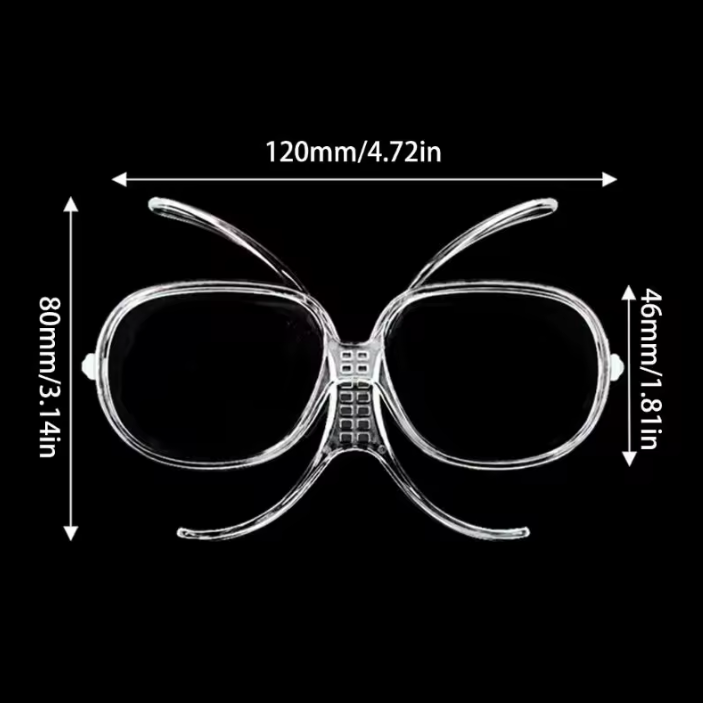 Ski Goggles Prescription Lens Holder – Insert Frame for Prescription Glasses