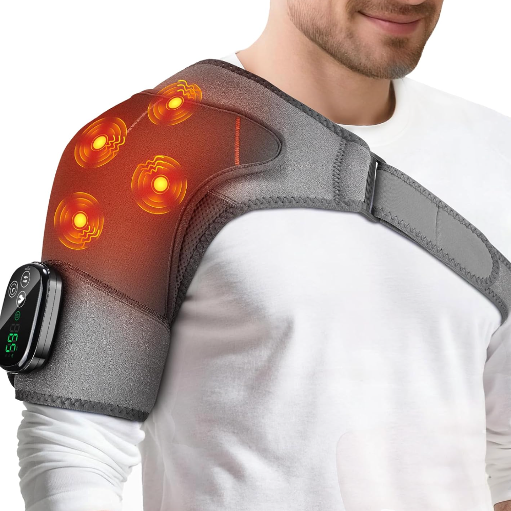 Heated Shoulder Brace – Support & Stability with Therapeutic Warmth