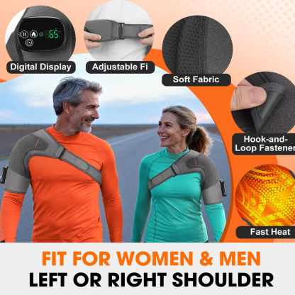 Heated Shoulder Brace – Support & Stability with Therapeutic Warmth