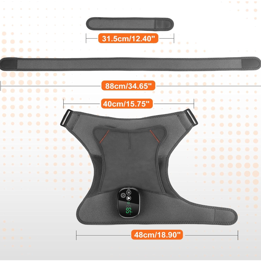 Heated Shoulder Brace – Support & Stability with Therapeutic Warmth