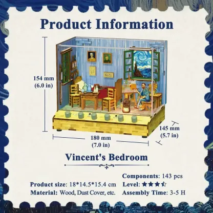 Creative 3D DIY Mini Room Model Kit for Home Decoration