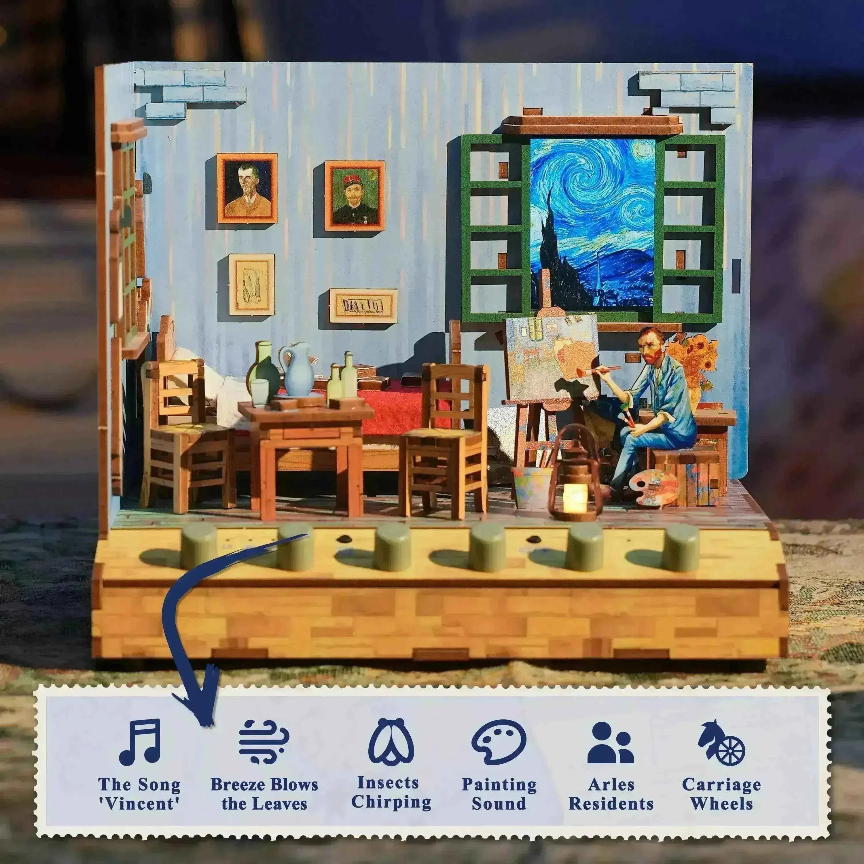 Creative 3D DIY Mini Room Model Kit for Home Decoration