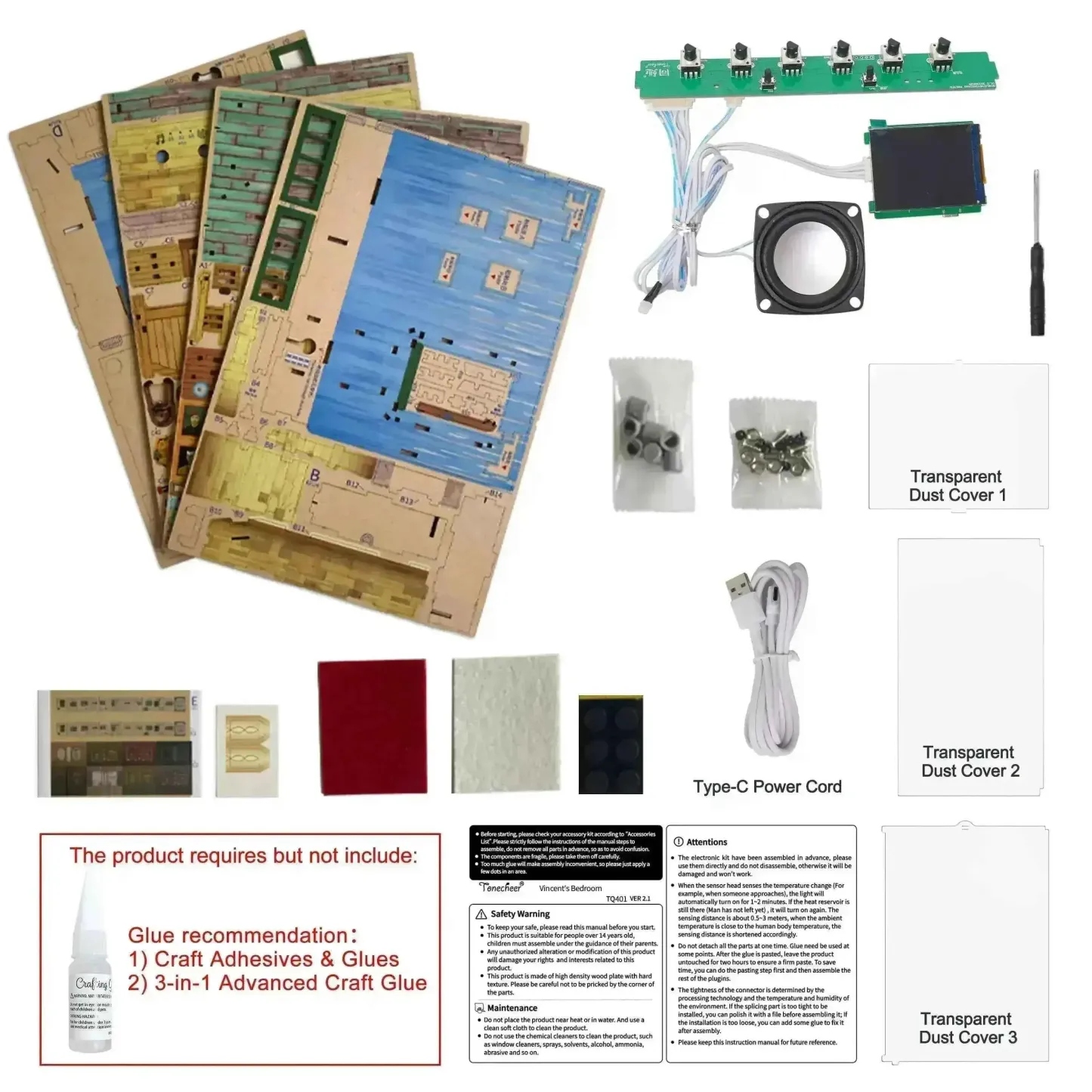 Creative 3D DIY Mini Room Model Kit for Home Decoration