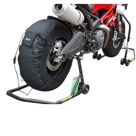 Racing Grade Motorcycle Tire Warmer Set with Dual Heat Zones
