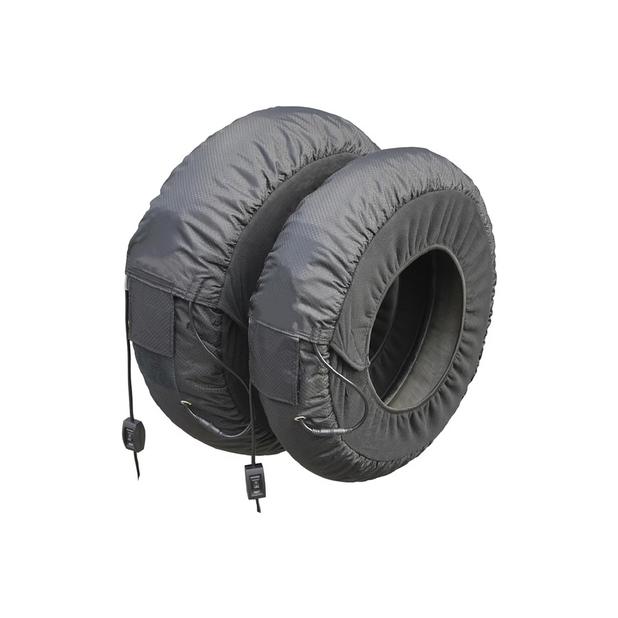 Racing Grade Motorcycle Tire Warmer Set with Dual Heat Zones