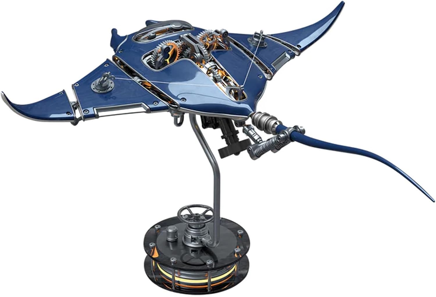 Mechanical Manta Ray Metal Model Experience the Fusion of Engineering and Art