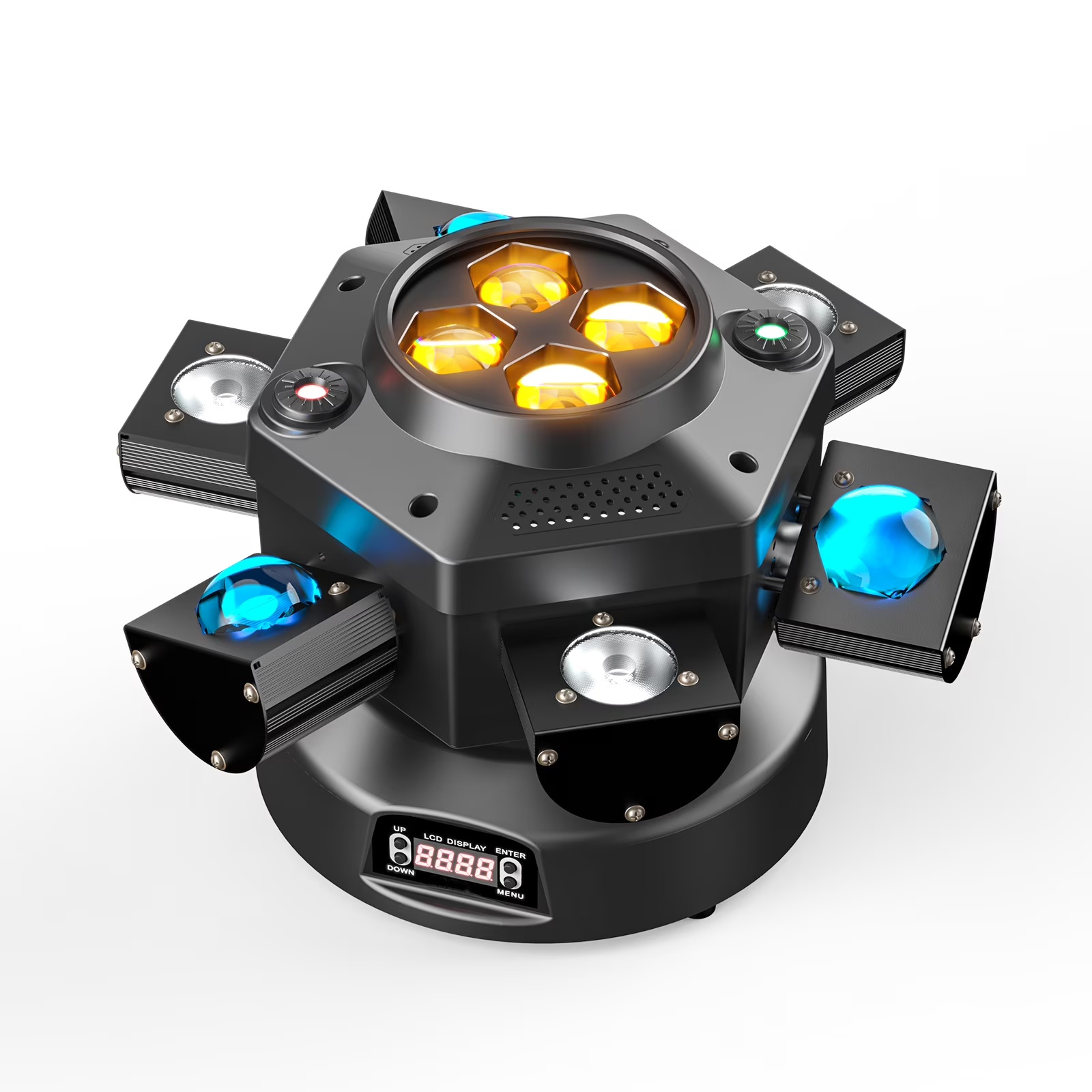 Professional DJ Disco Moving Head Light with Sound Activated Effects