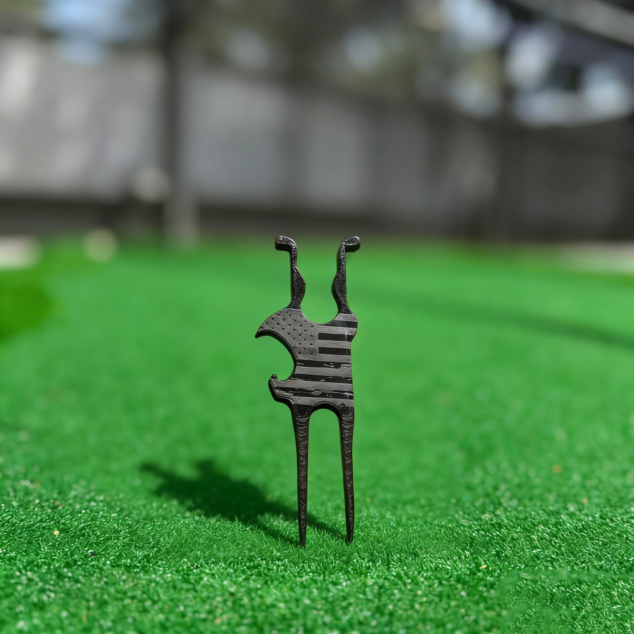 All-in-One Magnetic Cigar Holder, Beer Shotgun, and Ball Mark Repair Multi-Tool