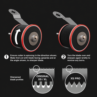High Precision Oscillating Blade Sharpener with Hex Arbor Drive