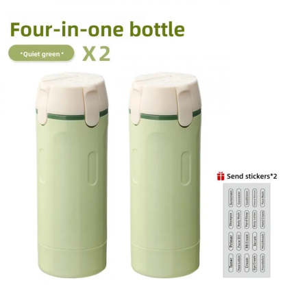 2-Pack 4-in-1 Portable Liquid Dispensing Bottles