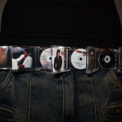 Michael Jackson CD Belt – Handcrafted from 11–13 CDs