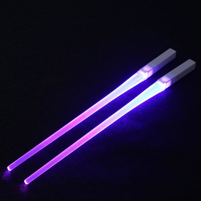 Lightsaber Chopsticks – Light-Up Force-Inspired Eating Utensils