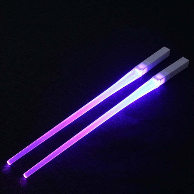Lightsaber Chopsticks – Light-Up Force-Inspired Eating Utensils